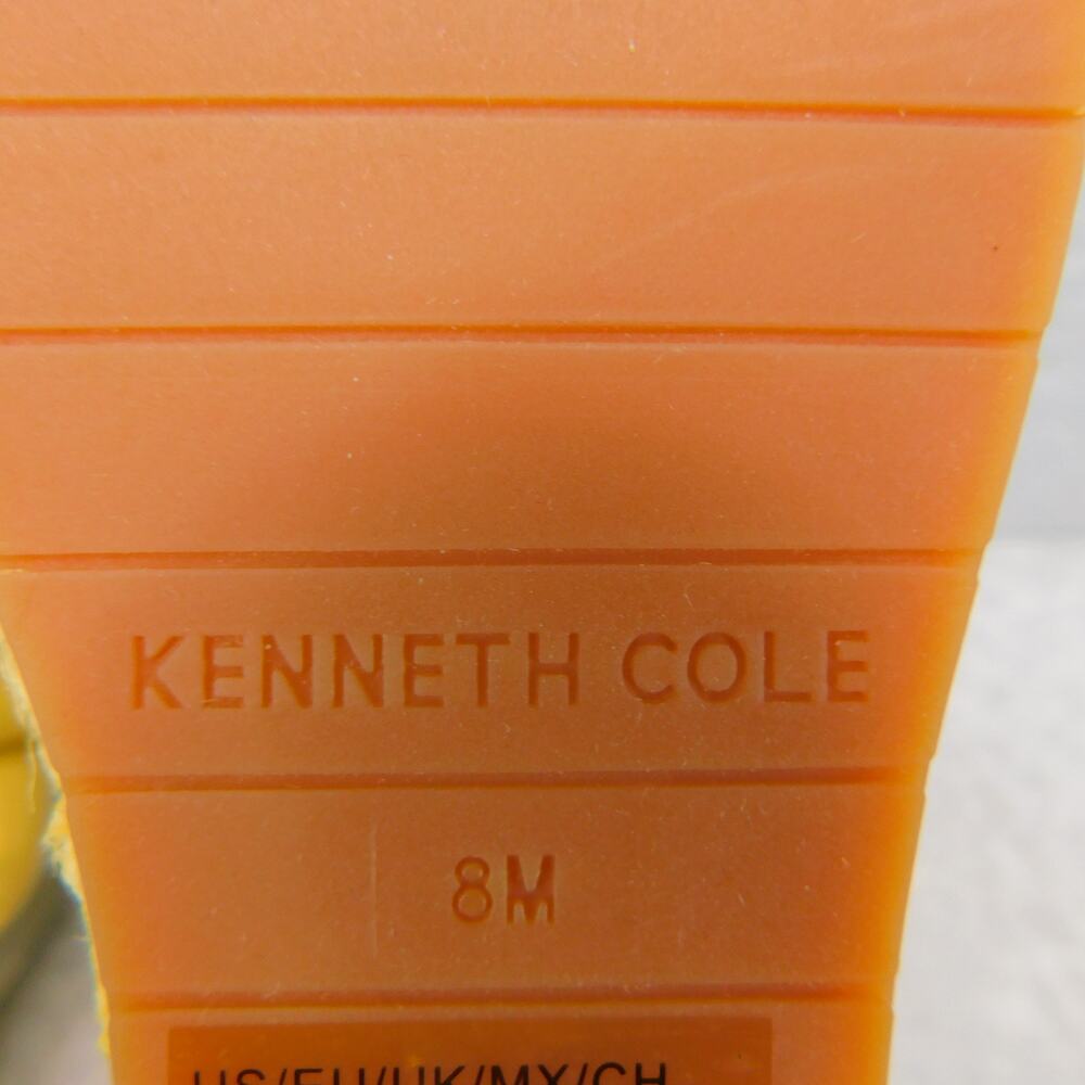 Kenneth Cole Womens Yellow Olivia Braid Espadrilles Wedge Shoes - Size 8 - Picture 9 of 9
